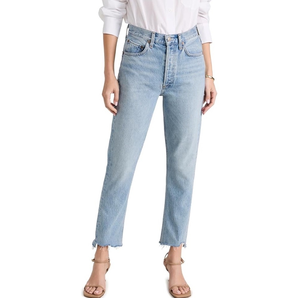 AGOLDE - Riley High Rise Straight Crop Jeans
